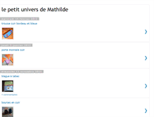 Tablet Screenshot of le-petit-univers-de-mathilde.blogspot.com