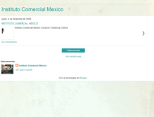 Tablet Screenshot of institutocomercialmexico.blogspot.com