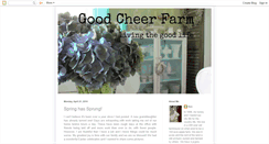 Desktop Screenshot of goodcheerfarm.blogspot.com