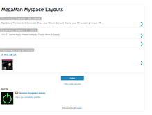 Tablet Screenshot of megaman-myspace-layouts.blogspot.com