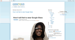 Desktop Screenshot of geektogousa.blogspot.com