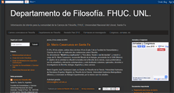 Desktop Screenshot of filosofiafhucunl.blogspot.com