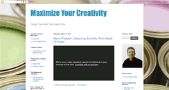 Desktop Screenshot of maximizeyourcreativity.blogspot.com