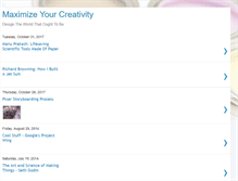 Tablet Screenshot of maximizeyourcreativity.blogspot.com