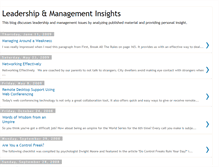 Tablet Screenshot of leadershipmanagementinsights.blogspot.com