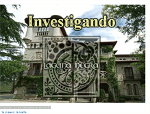 Tablet Screenshot of investigandolalagunanegra.blogspot.com