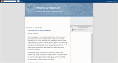 Desktop Screenshot of effectivedevelopment.blogspot.com