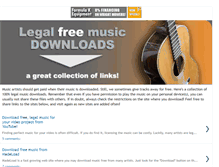 Tablet Screenshot of legalfreemusicdownloads.blogspot.com