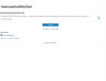 Tablet Screenshot of marcoartcollection.blogspot.com