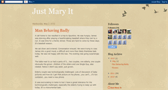 Desktop Screenshot of justmaryit.blogspot.com