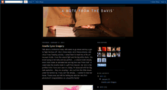 Desktop Screenshot of amareedavis.blogspot.com
