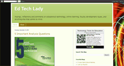 Desktop Screenshot of edtechlady.blogspot.com