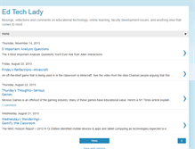Tablet Screenshot of edtechlady.blogspot.com