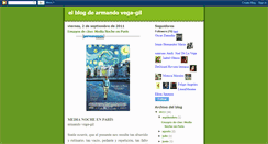 Desktop Screenshot of elblogdearmandovegagil.blogspot.com