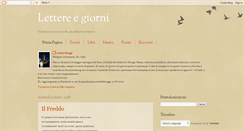 Desktop Screenshot of lettereegiorni.blogspot.com