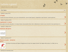 Tablet Screenshot of lettereegiorni.blogspot.com