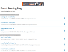 Tablet Screenshot of breastfeedingnewsblog.blogspot.com