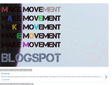 Tablet Screenshot of makemovement.blogspot.com