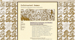 Desktop Screenshot of infatuatedgamer.blogspot.com