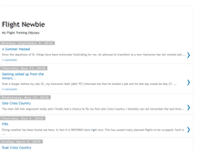 Tablet Screenshot of flightnewbie.blogspot.com