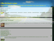 Tablet Screenshot of oeffentlichkeit-leben.blogspot.com