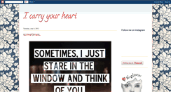 Desktop Screenshot of icarryyourheart-rara.blogspot.com