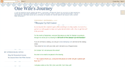 Desktop Screenshot of onewifesjourney.blogspot.com