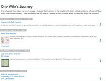 Tablet Screenshot of onewifesjourney.blogspot.com