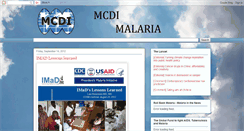 Desktop Screenshot of mcdimalaria.blogspot.com