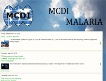 Tablet Screenshot of mcdimalaria.blogspot.com
