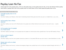 Tablet Screenshot of nofax-payday.blogspot.com