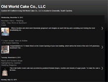 Tablet Screenshot of oldworldcake.blogspot.com