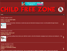 Tablet Screenshot of child-free-zone.blogspot.com