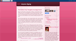 Desktop Screenshot of joyousaging.blogspot.com