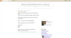Desktop Screenshot of meuspensamentoseideias.blogspot.com