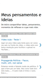 Mobile Screenshot of meuspensamentoseideias.blogspot.com