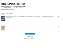 Tablet Screenshot of hoteljemeridiensorong.blogspot.com