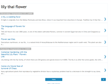 Tablet Screenshot of lily-thai-flower.blogspot.com