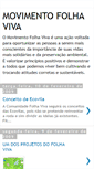Mobile Screenshot of movimentofolhaviva.blogspot.com