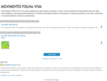 Tablet Screenshot of movimentofolhaviva.blogspot.com