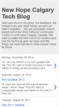 Mobile Screenshot of newhopecalgary-tech.blogspot.com