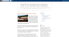 Desktop Screenshot of learntohypnotizepeople.blogspot.com