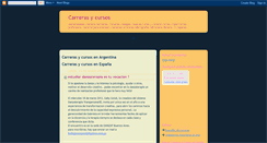 Desktop Screenshot of carrerasycursos.blogspot.com