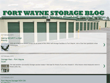 Tablet Screenshot of fortwaynestorage.blogspot.com