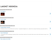 Tablet Screenshot of lakonetindonesia.blogspot.com