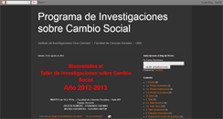 Desktop Screenshot of investigacionessobrecambiosocial.blogspot.com