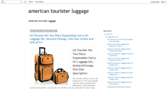 Desktop Screenshot of americantouristerluggagereview.blogspot.com