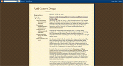 Desktop Screenshot of anticancerdrugs.blogspot.com