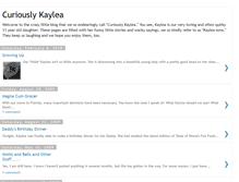 Tablet Screenshot of curiously-kaylea.blogspot.com