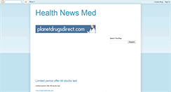 Desktop Screenshot of healthnewsmed.blogspot.com